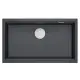 LOGAN 110 zlewozmywak granitowy black diamond 76x44x23,5 cm podwieszany
